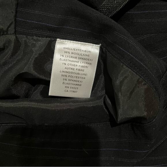 NEW Banana Republic Wool Classic Pinstripe Tailored Martin Mid Rise Trousers - Picture 8 of 12